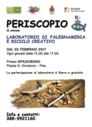 2017-02-02 volantino Spazio bono Periscopio laboratorio falegnameria