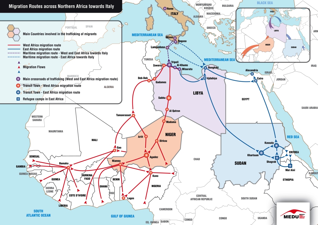 Rotte migratorie dai paesi sub-sahariani verso l’Europa - MEDU